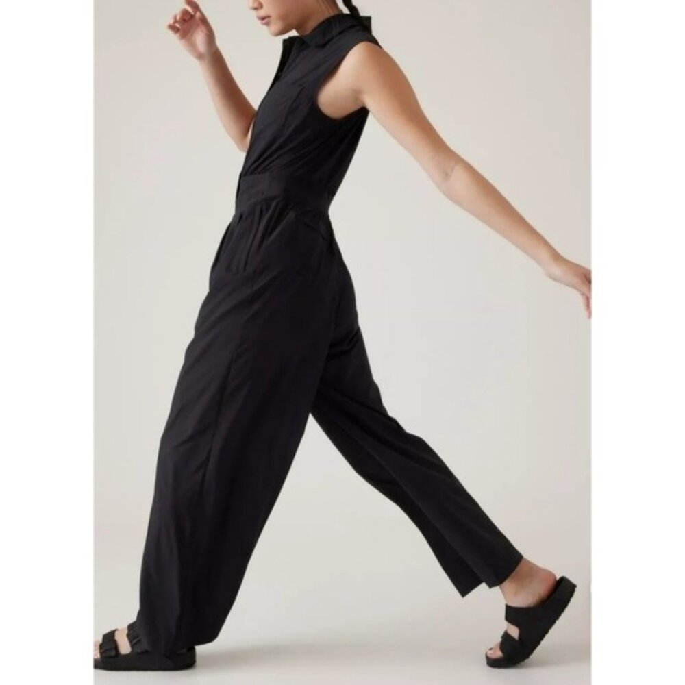 ATHLETA Brooklyn Heights Wide Leg Jumpsuit Size 2 - Picture 3 of 13